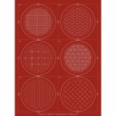 Sashiko Coaster Kit Col. 102 Brick - Min: 3/each